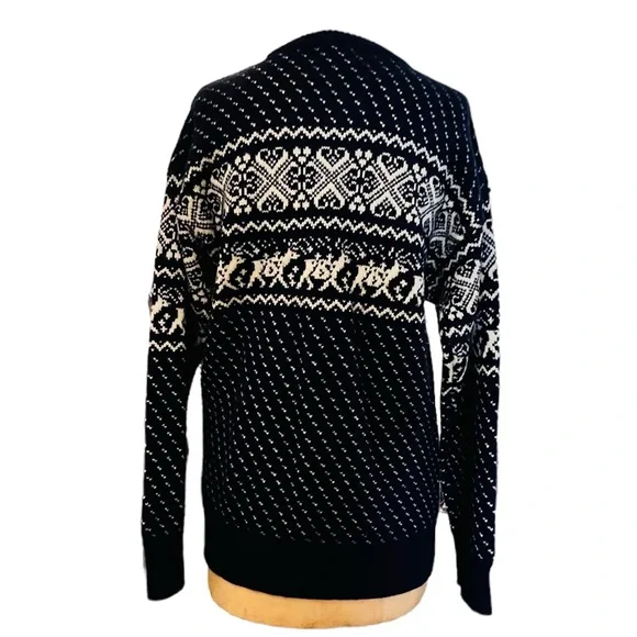 Vintage 70’ 80’ Authentic Sweater 100% Wool Made in British Hong Kong Size L - Picture 9 of 11